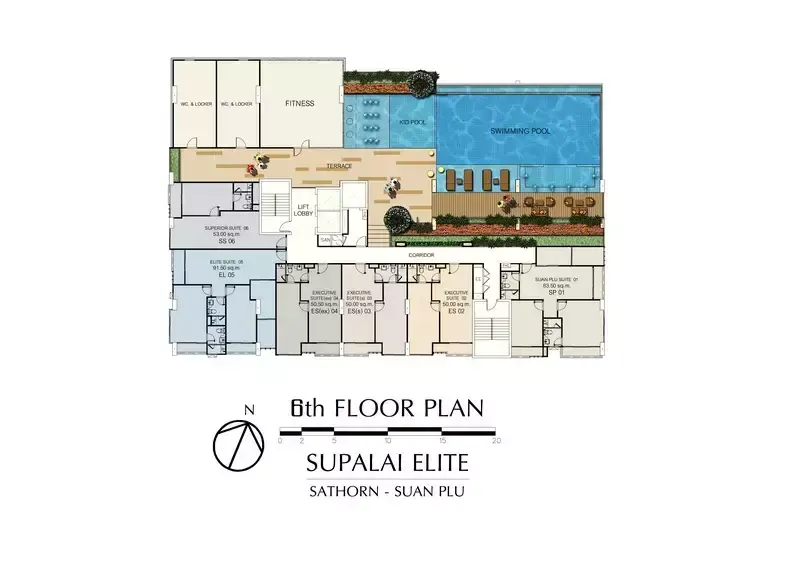 Supalai Elite Sathorn - Suanplu